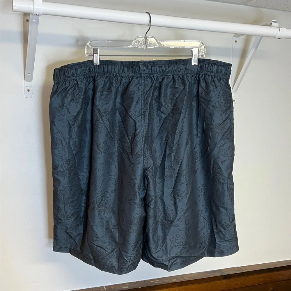 Men’s Dark Blue Patterned Swim Trunks- 4XL‎